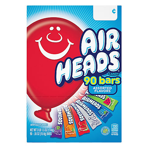Airheads Chewy Fruit Candy, Variety Pack, 90 ct.