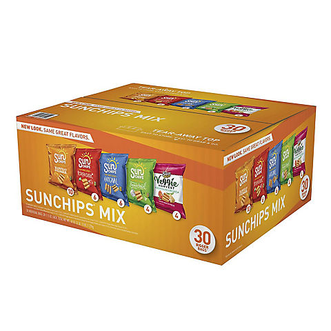 Sunchips Whole Grain Variety Pack, 30 ct.