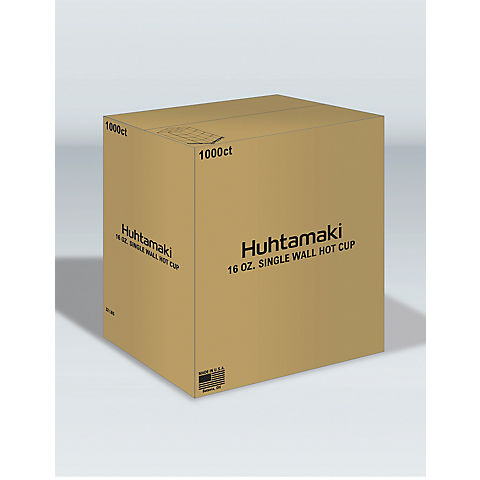 Huhtamaki White Paper Cups, 16 oz./1,000 ct