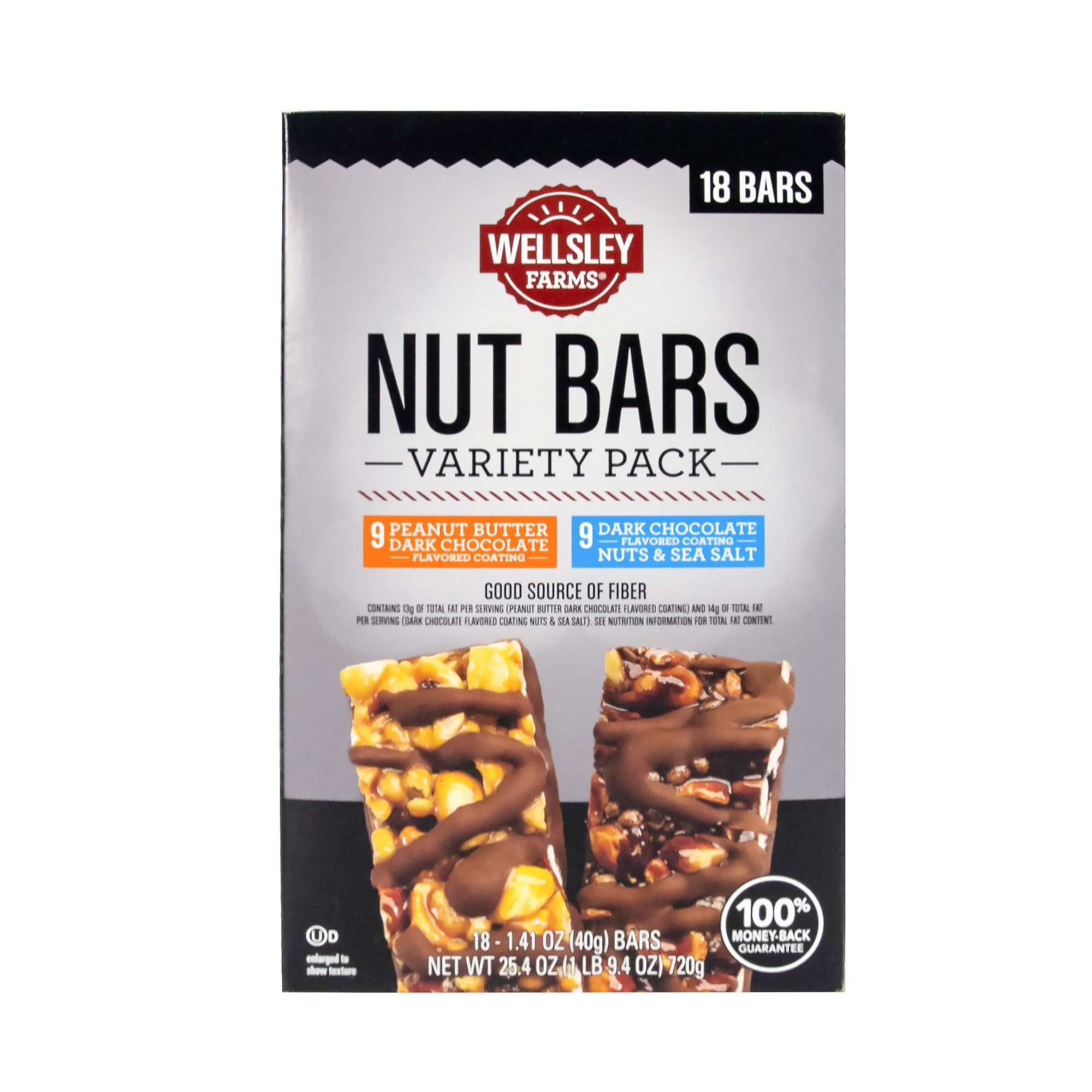 Thats it. Variety Pack 100% Natural Real Fruit Bar, Best High Fiber Vegan,  Glute 