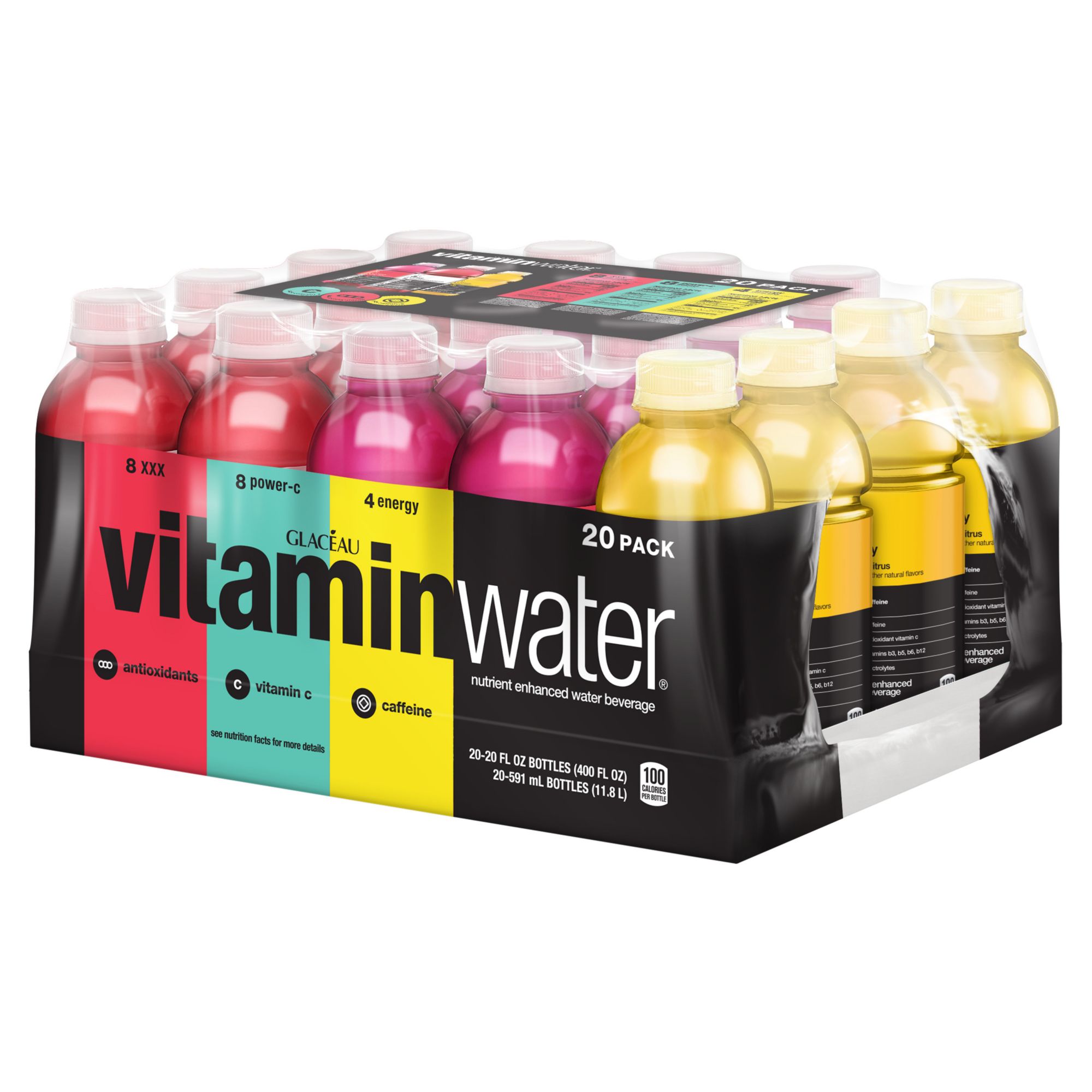 Glaceau Vitaminwater Variety Pack, 20 Ct./20 Fl. Oz. | BJ's Wholesale Club