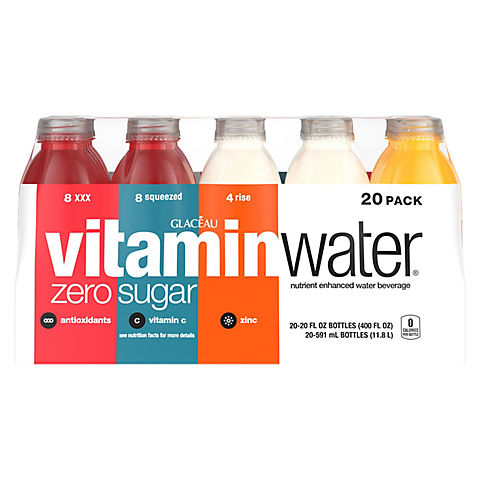 Glaceau Vitaminwater Zero Variety Pack, 20 pk./20 fl. oz.