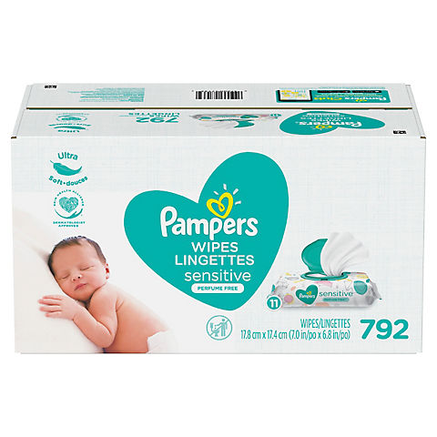 Pampers Baby Wipes Sensitive, 792 ct.