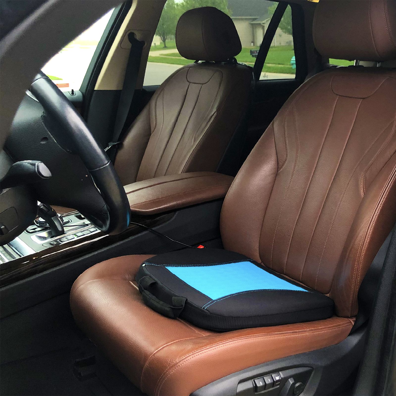 Car Seat Cushion with Memory Foam and Cooling Gel Office Home