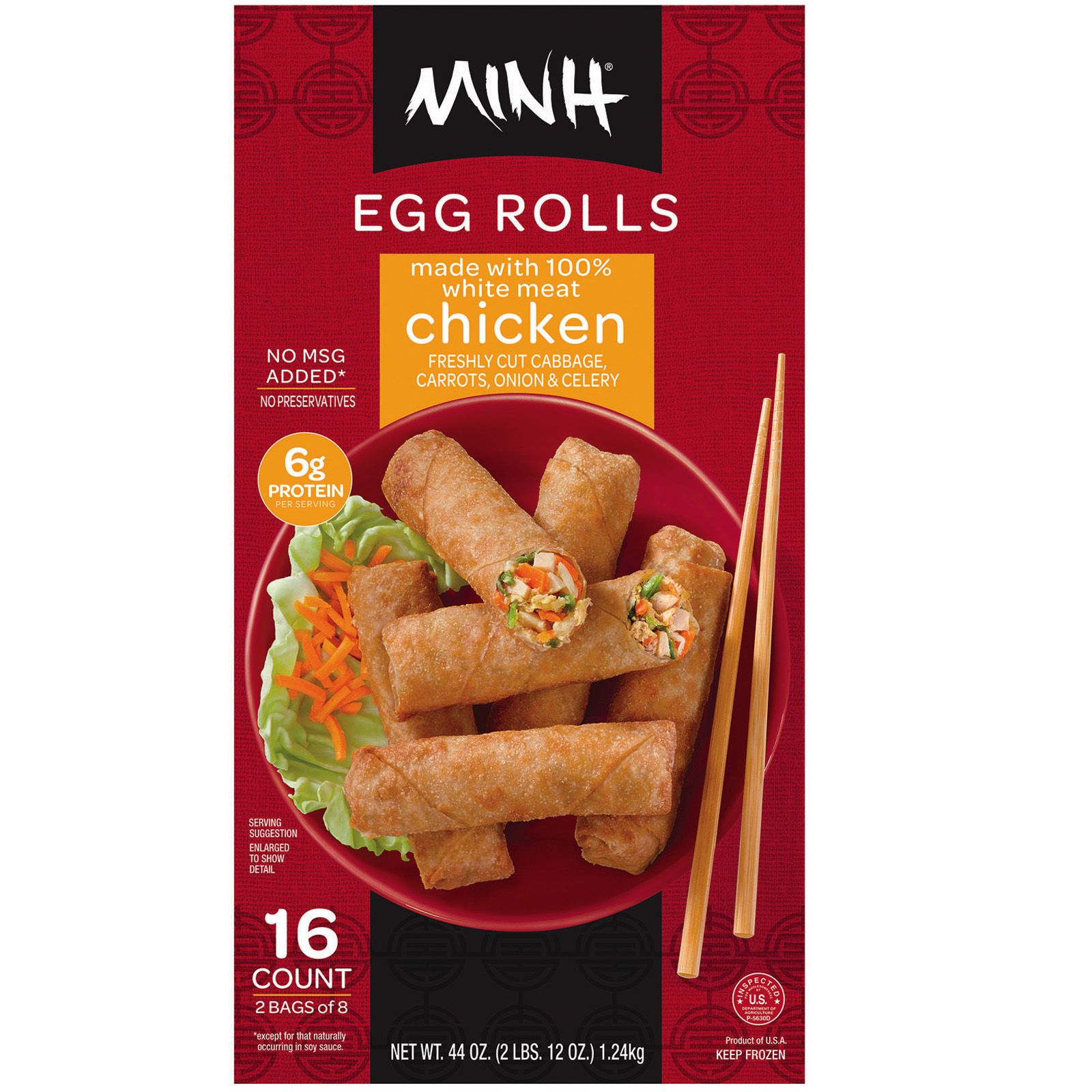 Feel Good Foods Vegetable Egg Rolls 9 oz