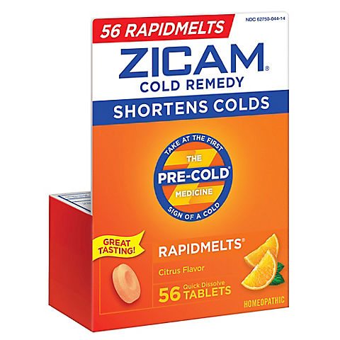 Zicam RapidMelt Citrus Cold Remedy, 56 ct.
