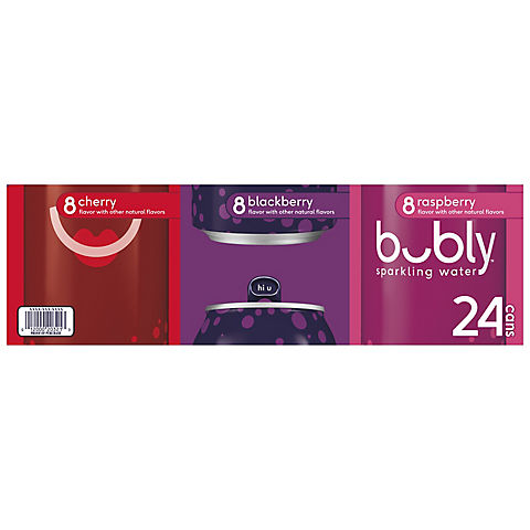 Bubly Sparkling Water Variety Pack, 24 pk./12 oz.
