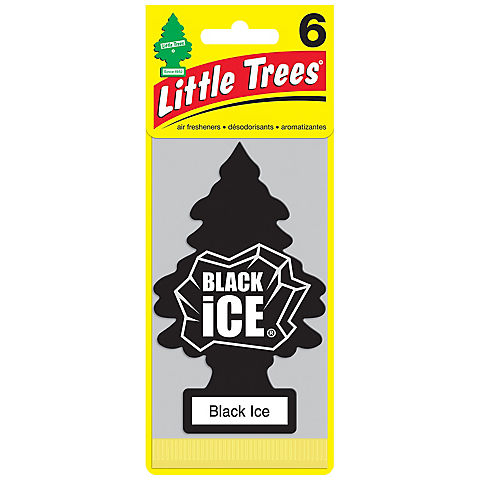 Little Tree Black Ice Air Fresheners, 6 pk.