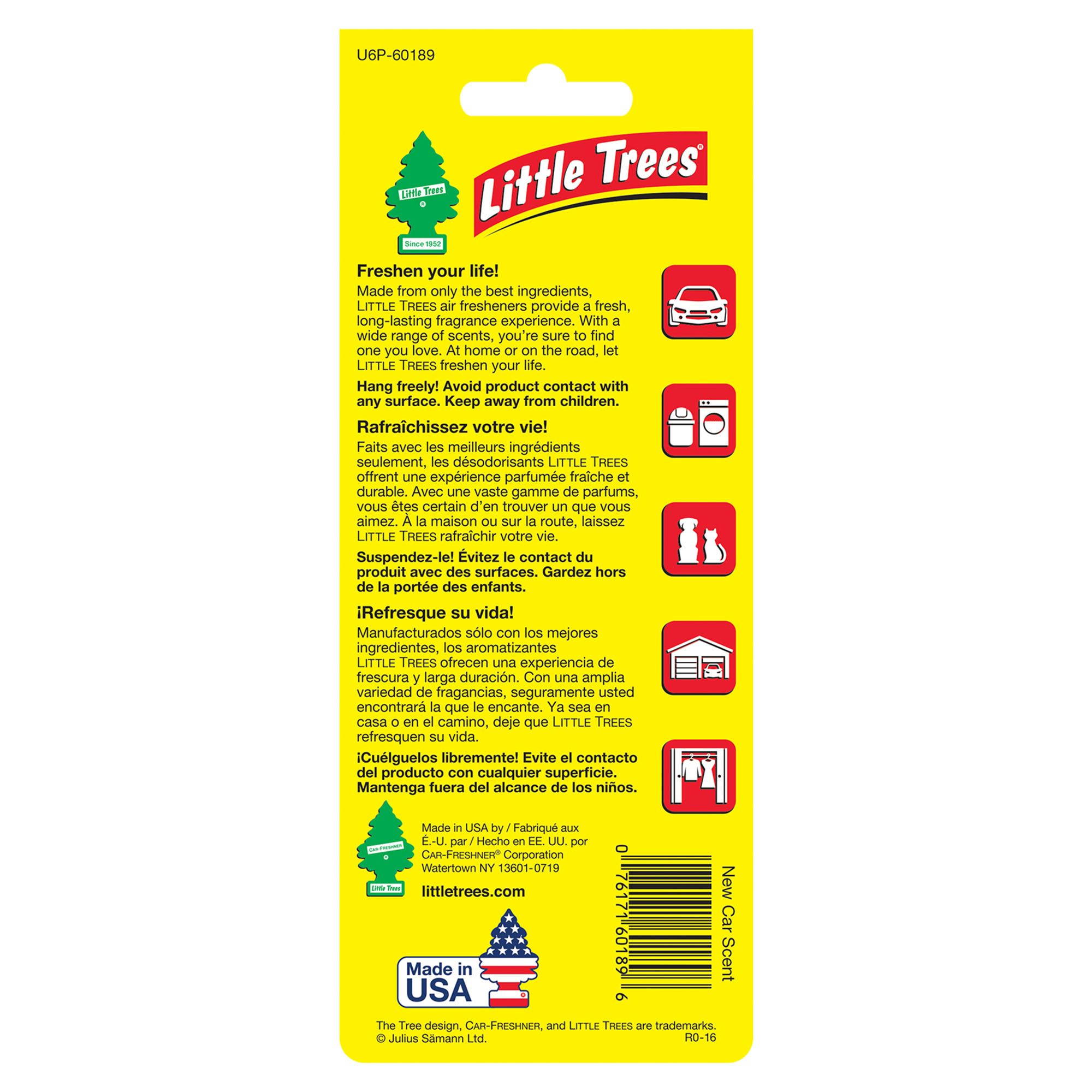 Little Tree New Car Scent Air Fresheners, 6 pk.