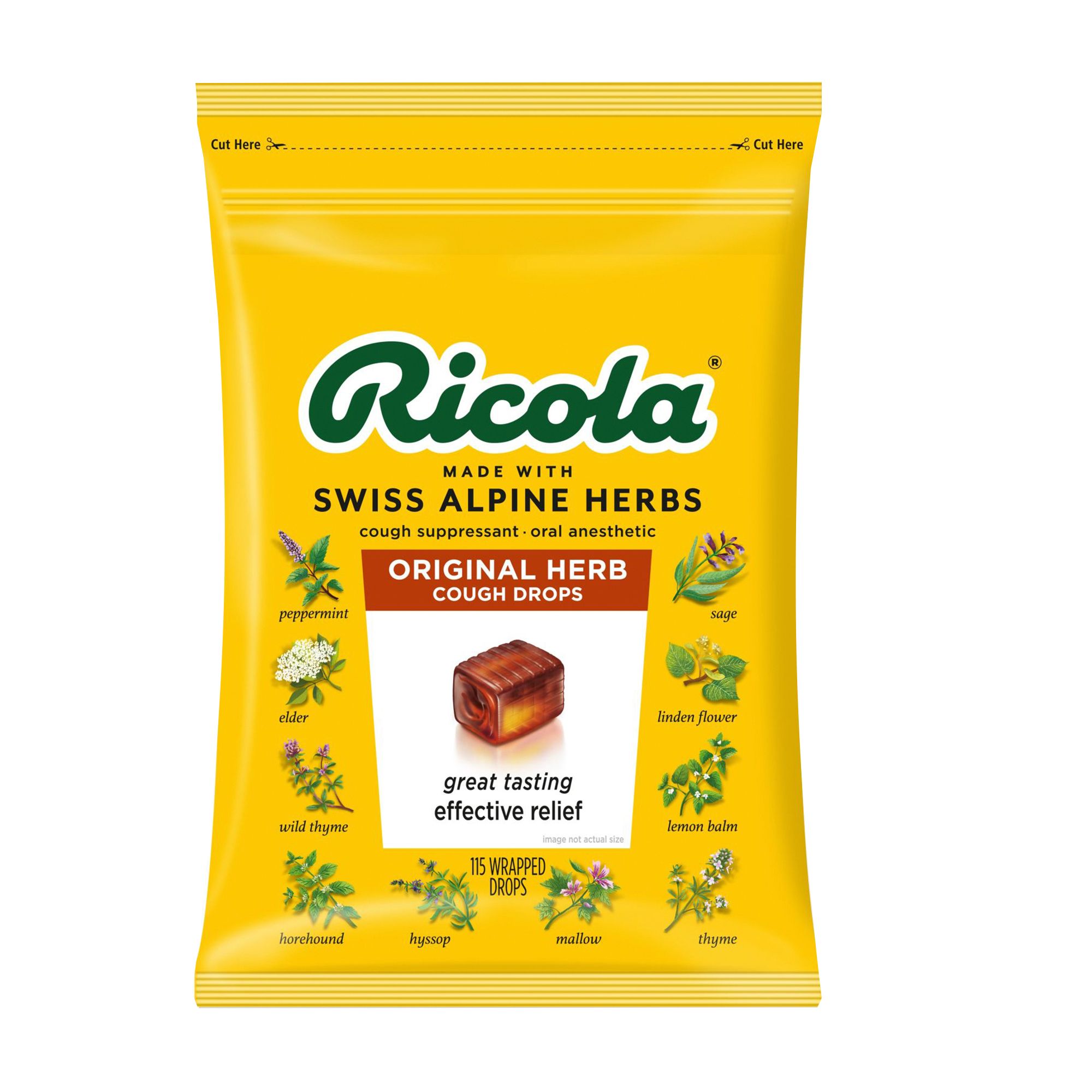 Wholesale Ricola Natural Herb Throat Drops - Stick of 9 - Weiner's LTD