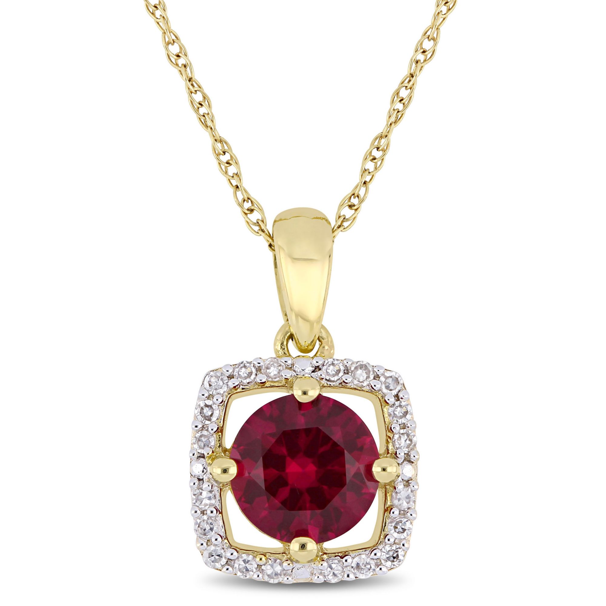 Ruby & Diamond Pendant