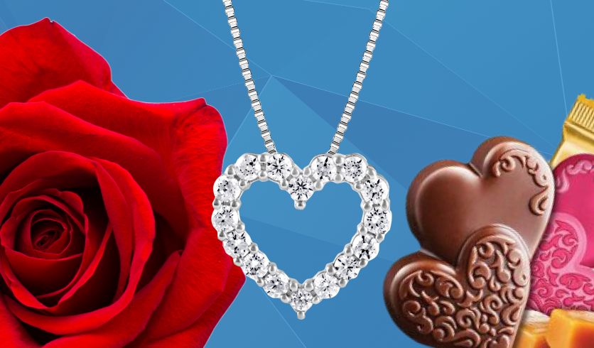 Roses, jewlery and sweets