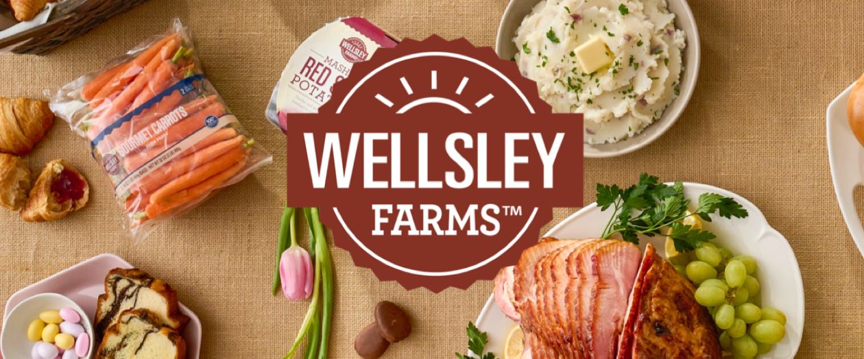 Carrots, toast, mashed potatoes, ham and more. Click here to shop Wellsley Farms