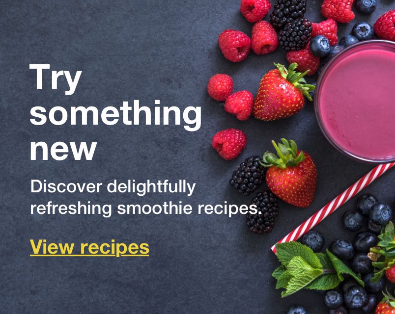 Try something new. Discover delightfully refreshing smoothie recipes. Click here to view recipes
