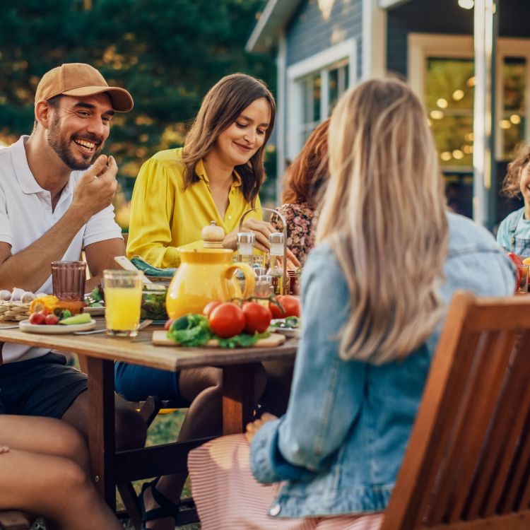 Celebrating a birthday outdoor in the summer of 2023