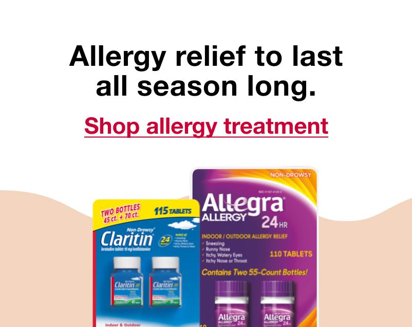 Allergy relief to last all season long. Click to shop allergy treatment