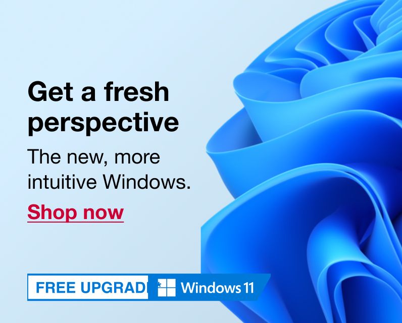 Get a fresh perspective. The new, more intuitive Windows. Click to shop now