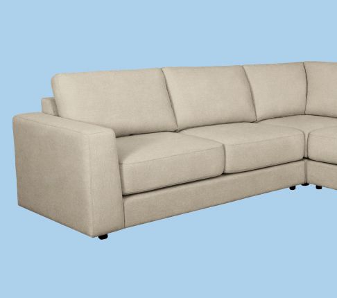 Tan Leather sectional