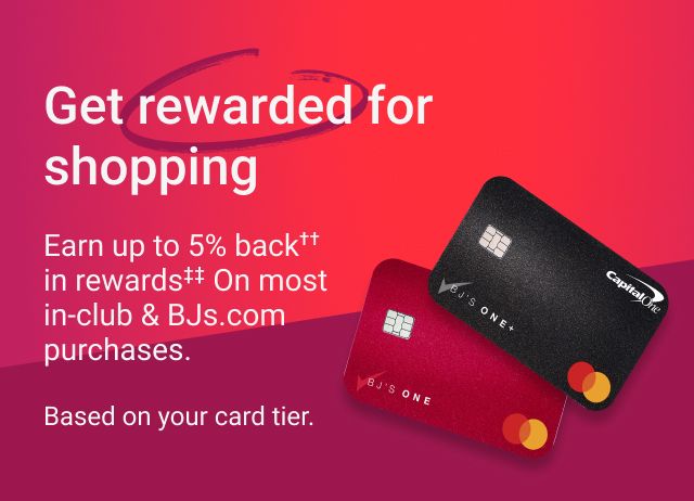 A more rewarding way to shop. Earn up to 5% back§ in rewards§§ on select purchases in-club & online. Based on your card tier.