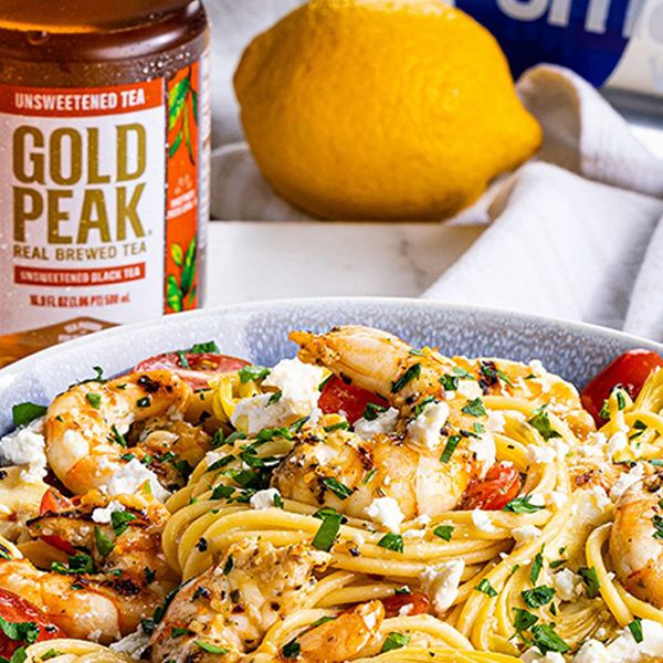 DGrilled Mediterranean Shrimp Pasta