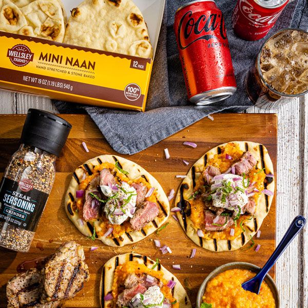 Grilled Lamb Mini Naanwiches