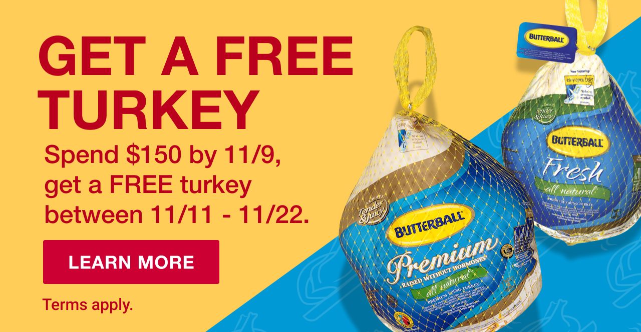 Butterball Premium Whole Frozen All Natural Young Turkey, 16-24 lbs. (Limit  Of 2)