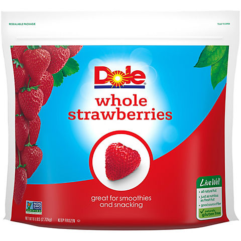 Dole Whole Strawberries, 96 oz.