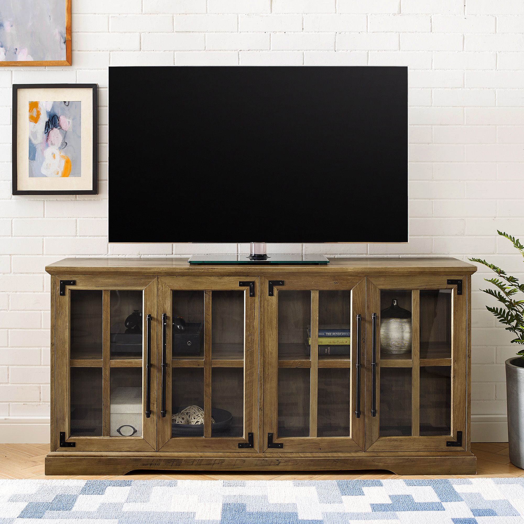 Rustic country store tv stand