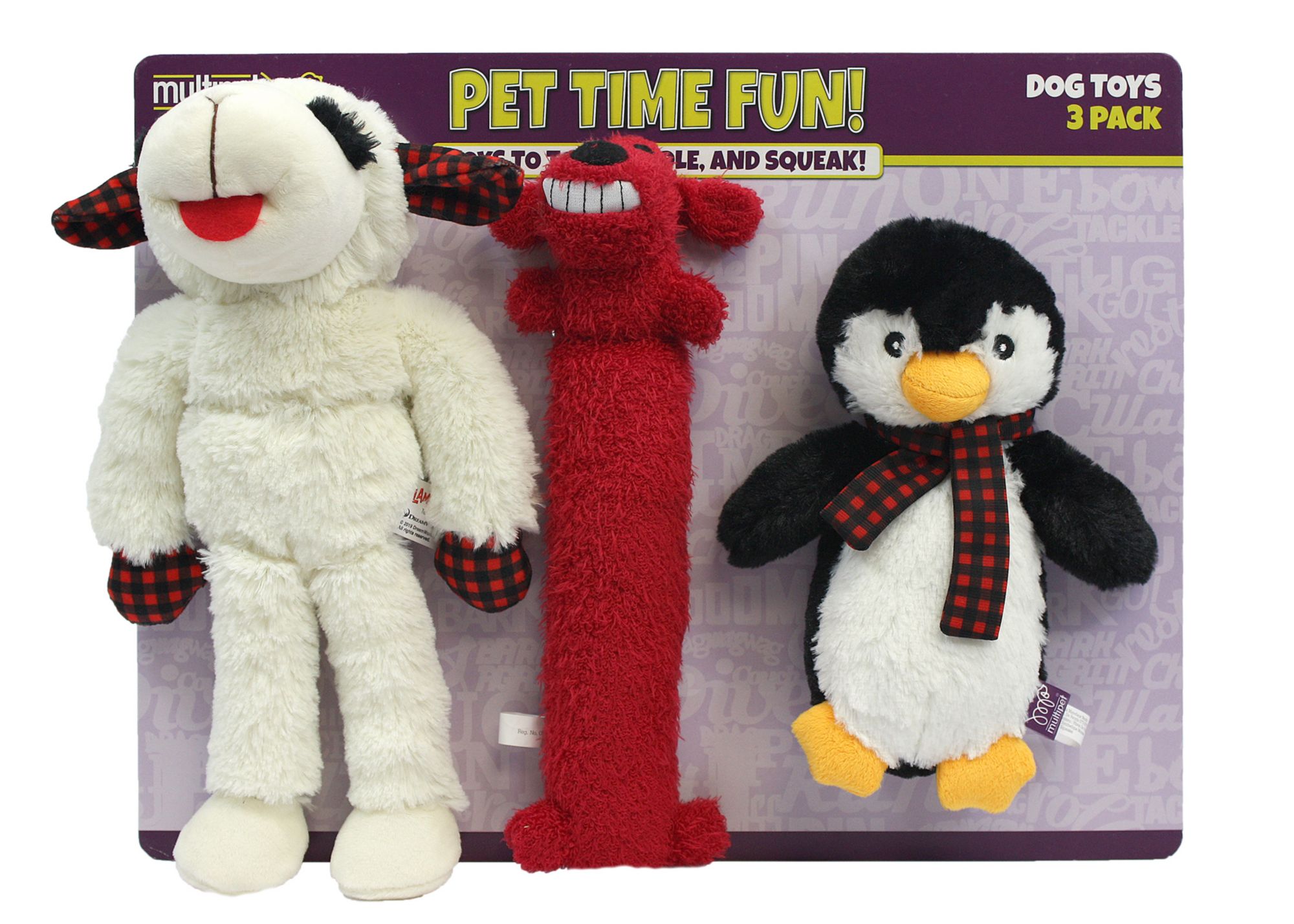 mini lamb chop dog toy