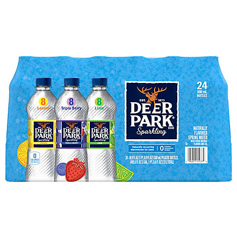 Deer Park Assorted Flavor Sparkling Natural Spring Water, 24 pk./16 oz.