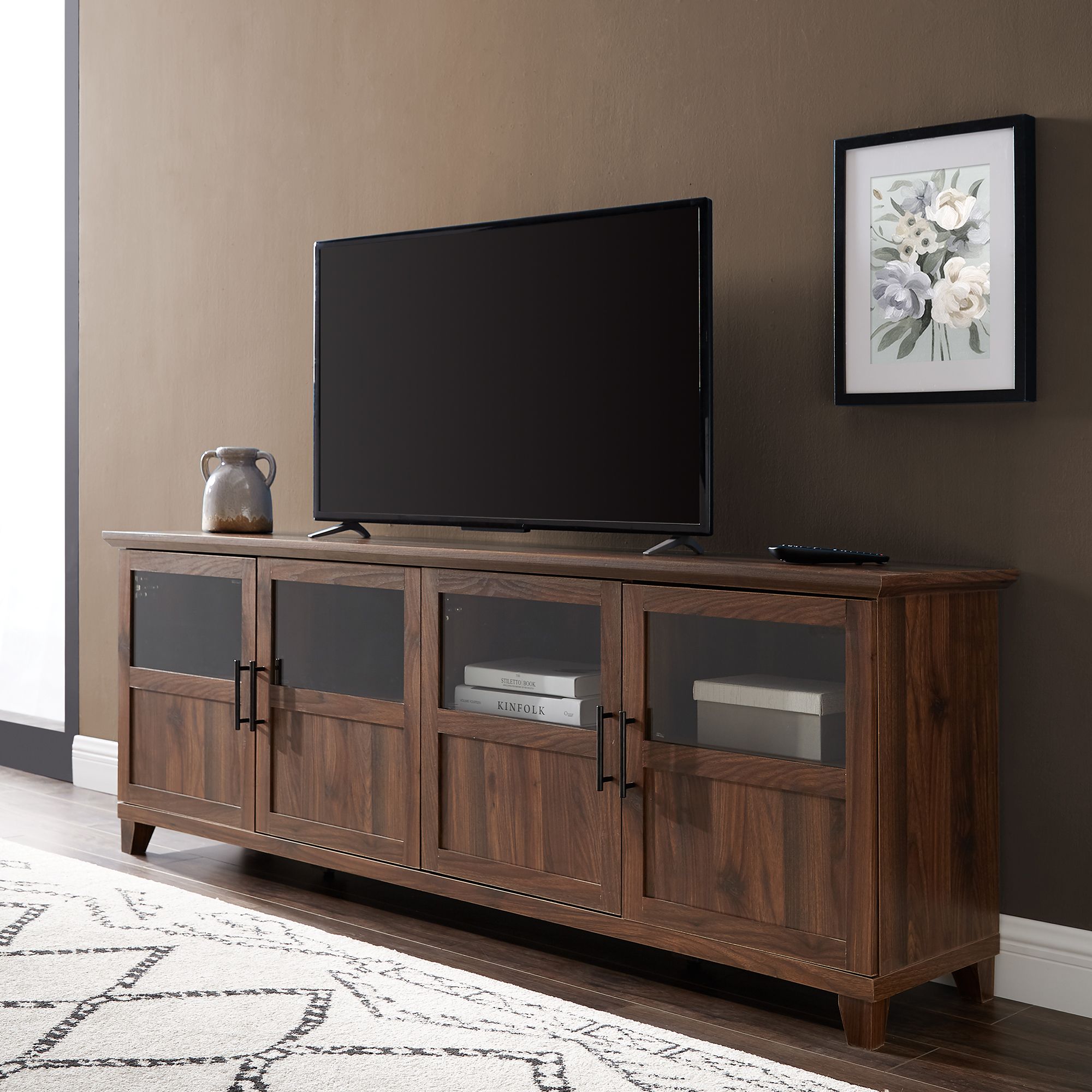 Tall tv deals credenza