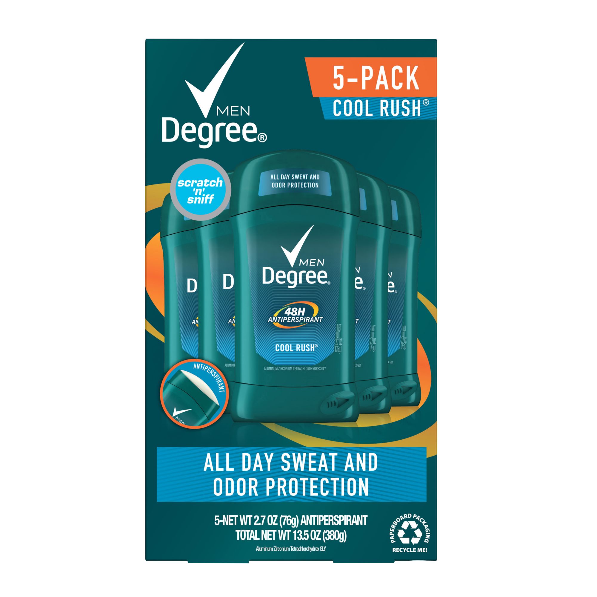 Degree Men Cool Comfort Antiperspirant Deodorant Stick, 76 g 