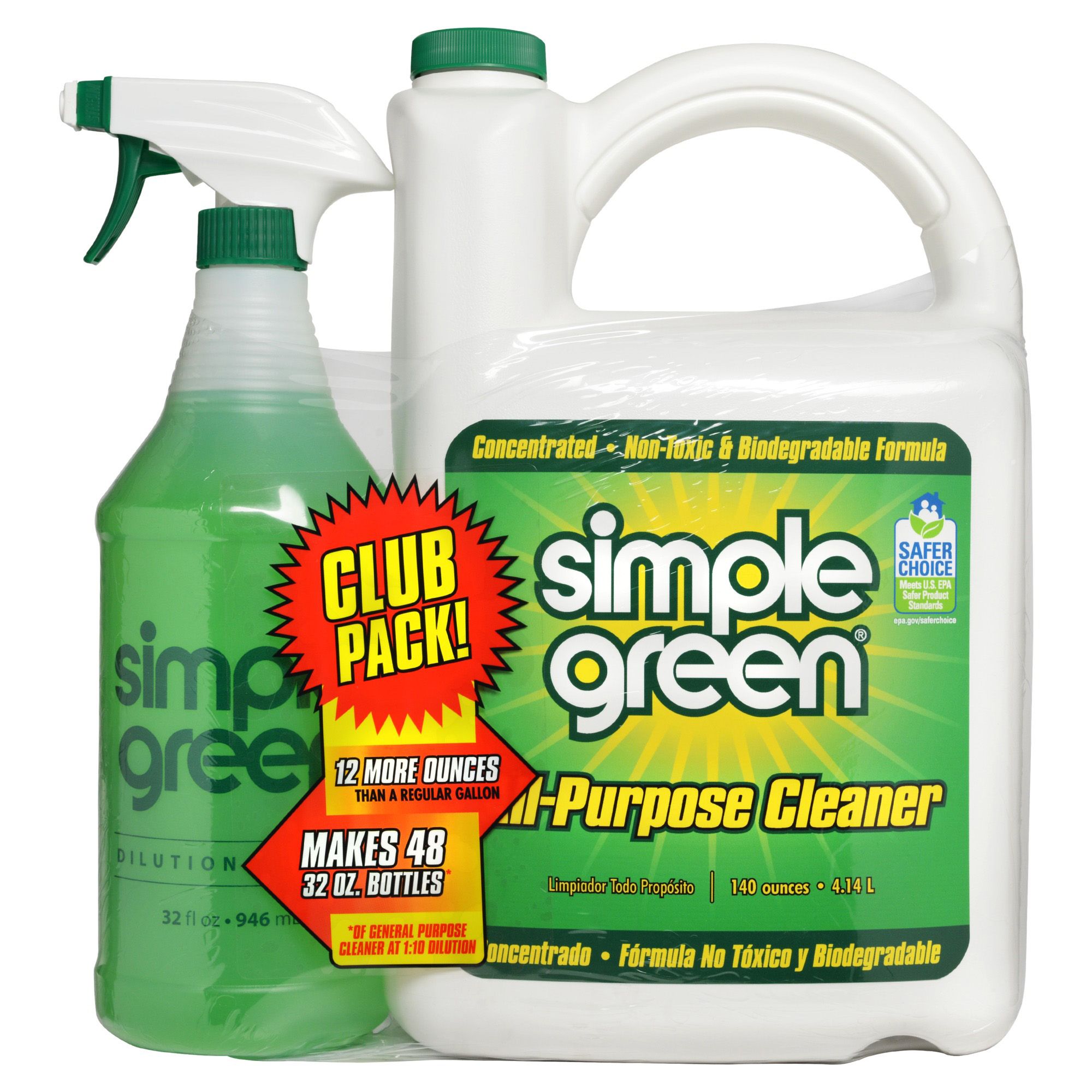 Simple Green All-Purpose Cleaner Concentrate 140 oz. with 32 oz