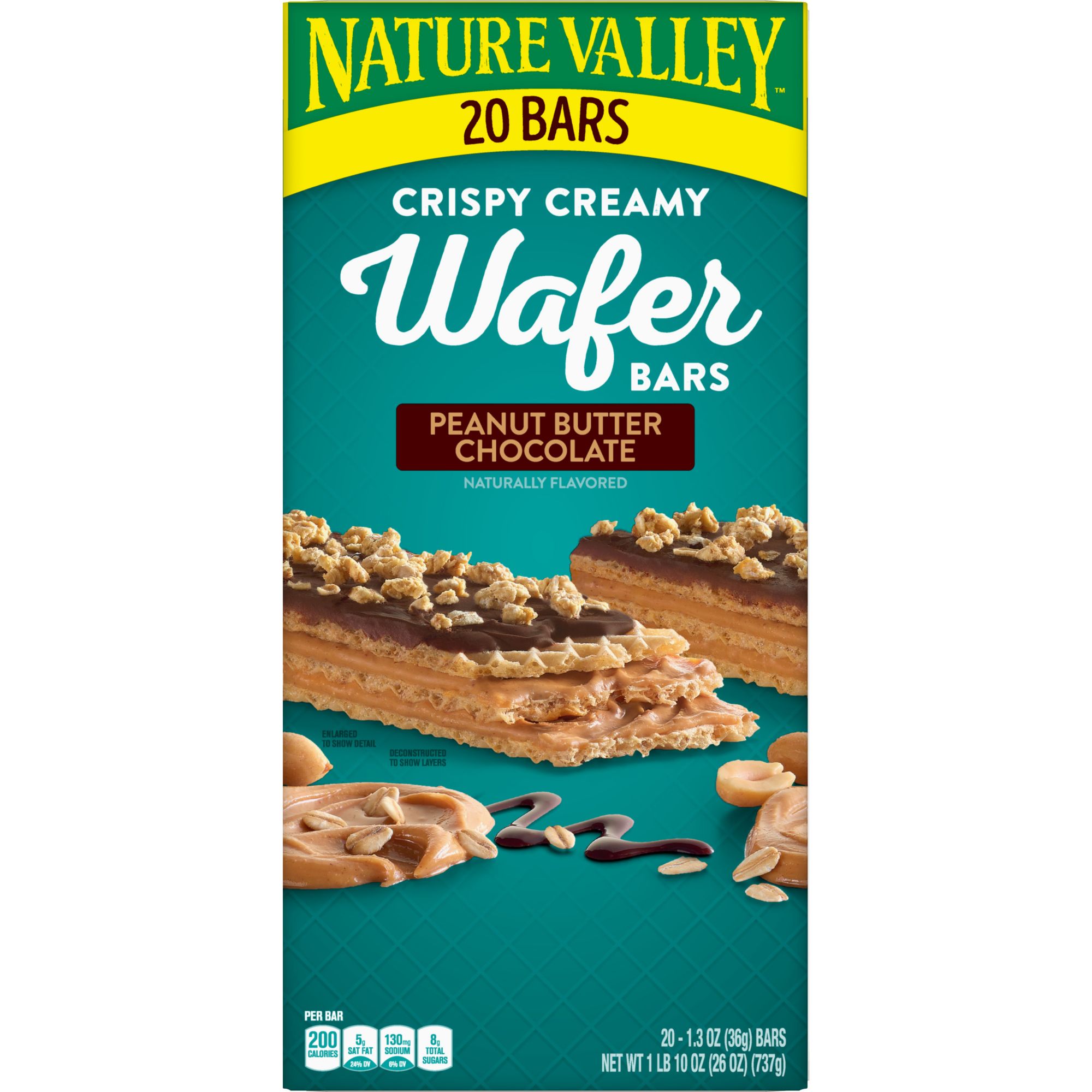 Nature Valley Peanut Butter Crispy Creamy Wafer Bars