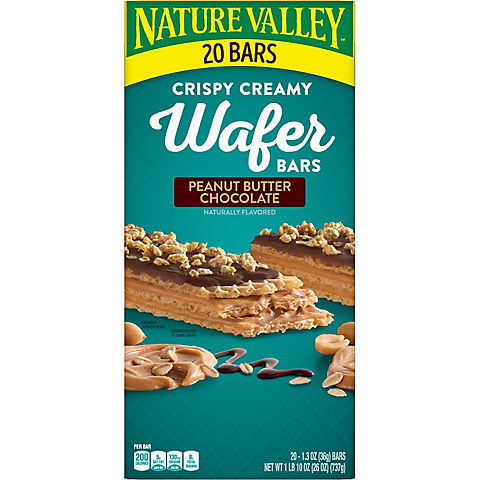 Nature Valley Peanut Butter Crispy Creamy Wafer Bars, 20 ct.