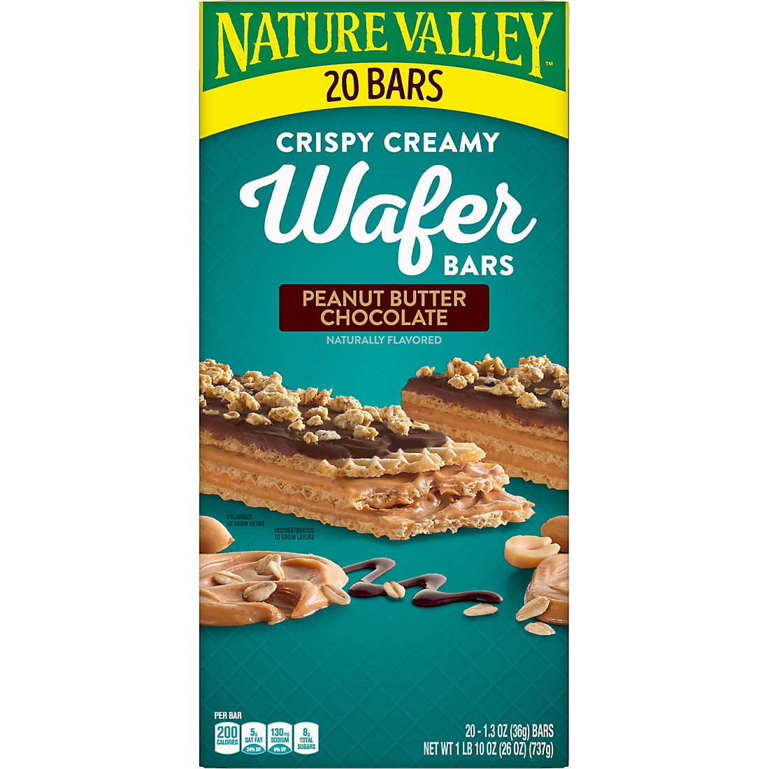 Nature Valley Peanut Butter Crispy Creamy Wafer Bars