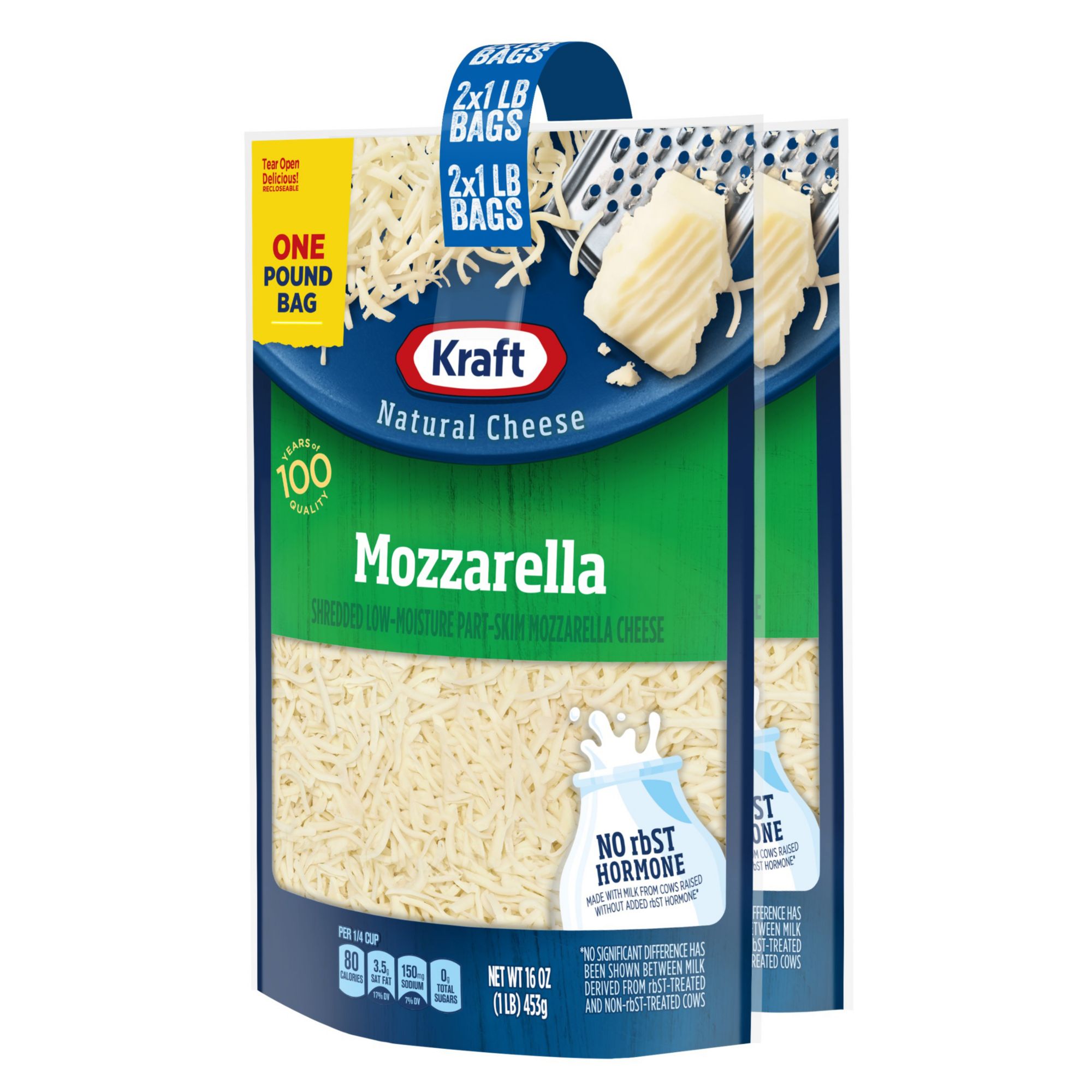 Kraft Cheese, Shredded, Mozzarella, Low-Moisture Part-Skim 8 oz