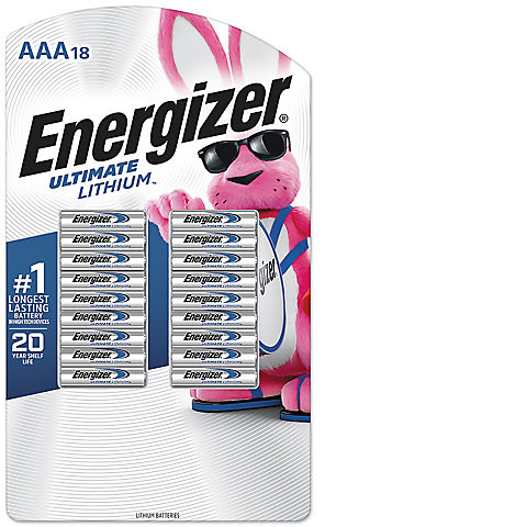 Energizer Ultimate Lithium AAA Batteries, Triple A Batteries, 18 ct.