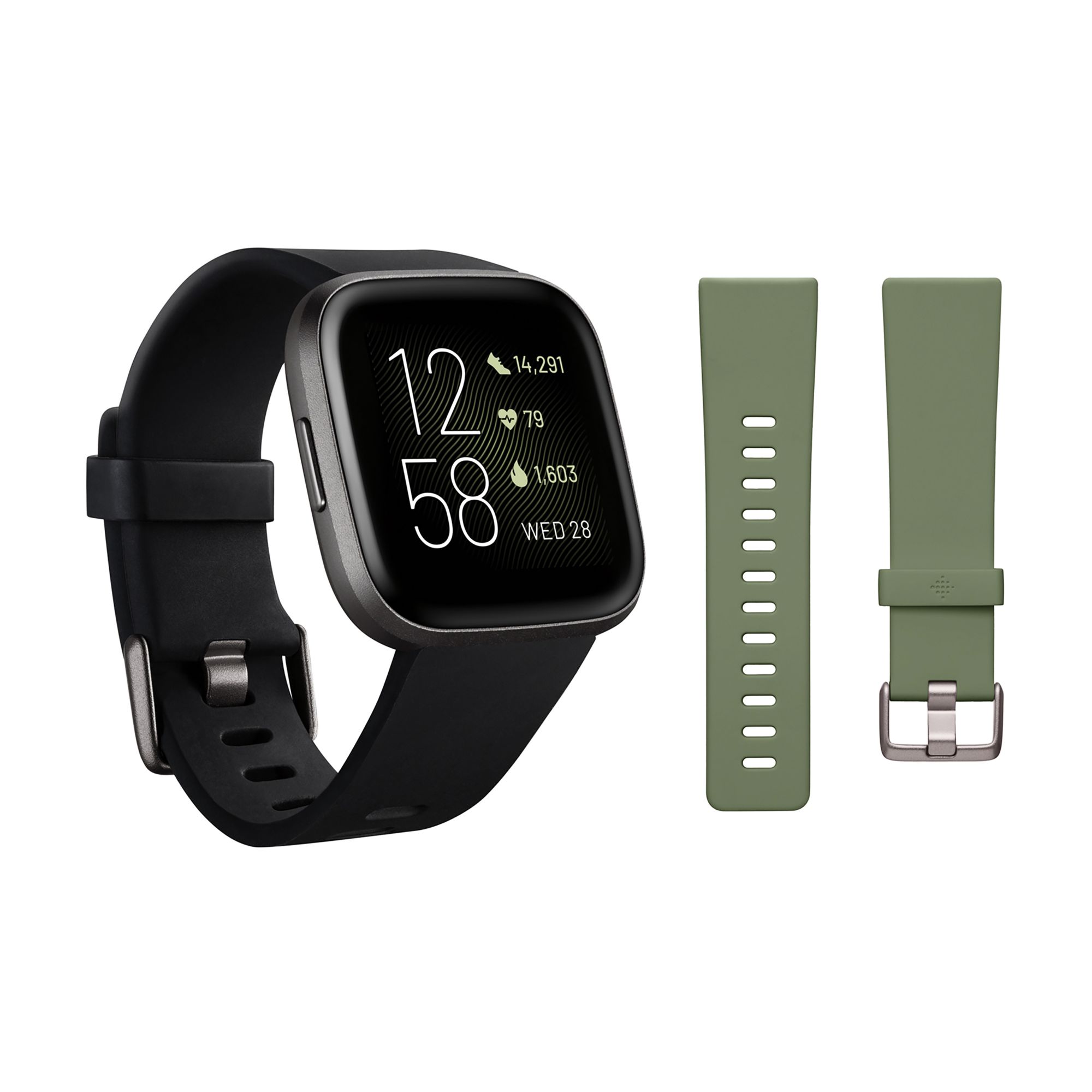 Fitbit Versa 2 Smartwatch Bundle with 