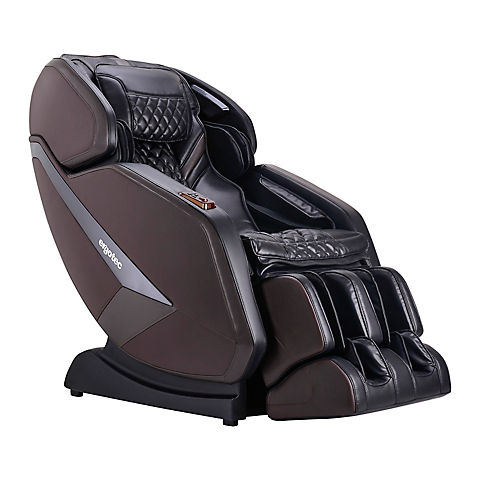 Ergotec 3D Relief SL Track Faux Leather Massage Chair with Remote - Brown