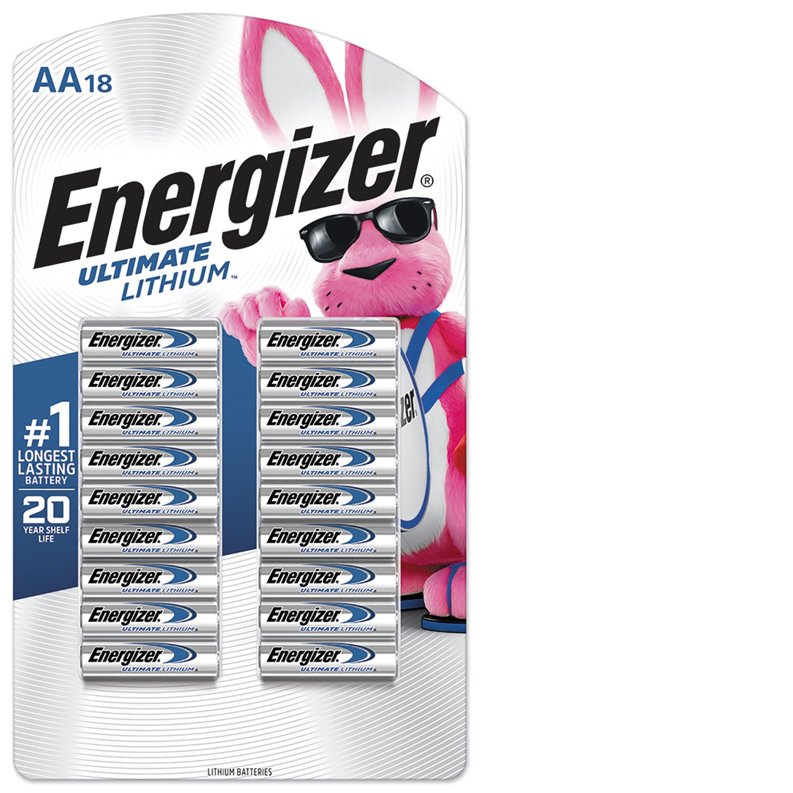 Energizer Ultimate Lithium AA Batteries, 8 Pack Lithium (Li) 