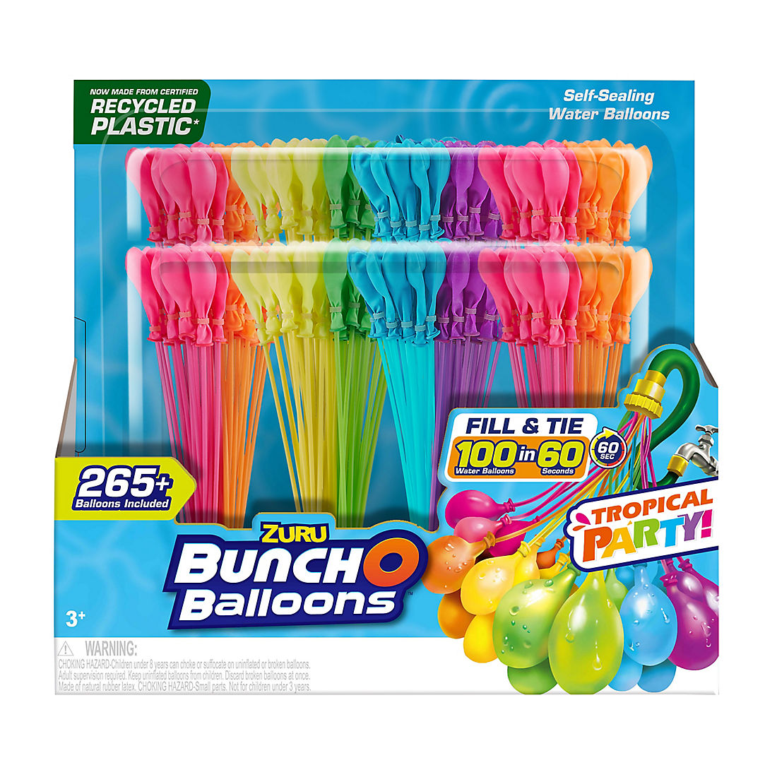 Bunch Water Balloon refill 120---Pack of One Biodegradable Magic Water Balloons 