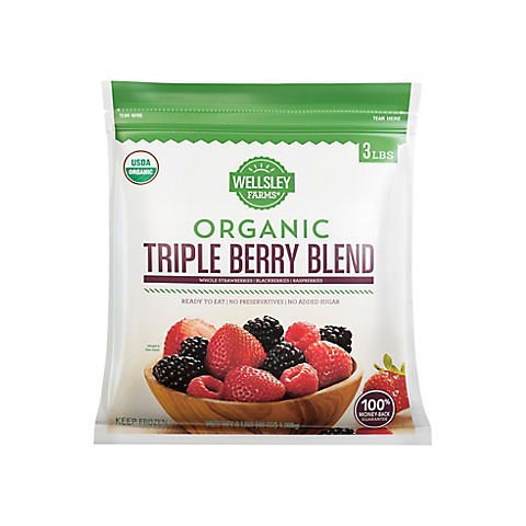Wellsley Farms Organic Triple Berry Mix, 3 lbs.