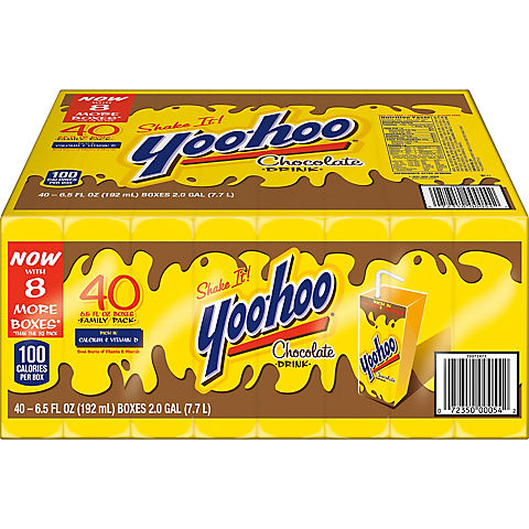 Yoo-Hoo Chocolate Drink, 40 pk./6.5 fl. oz.