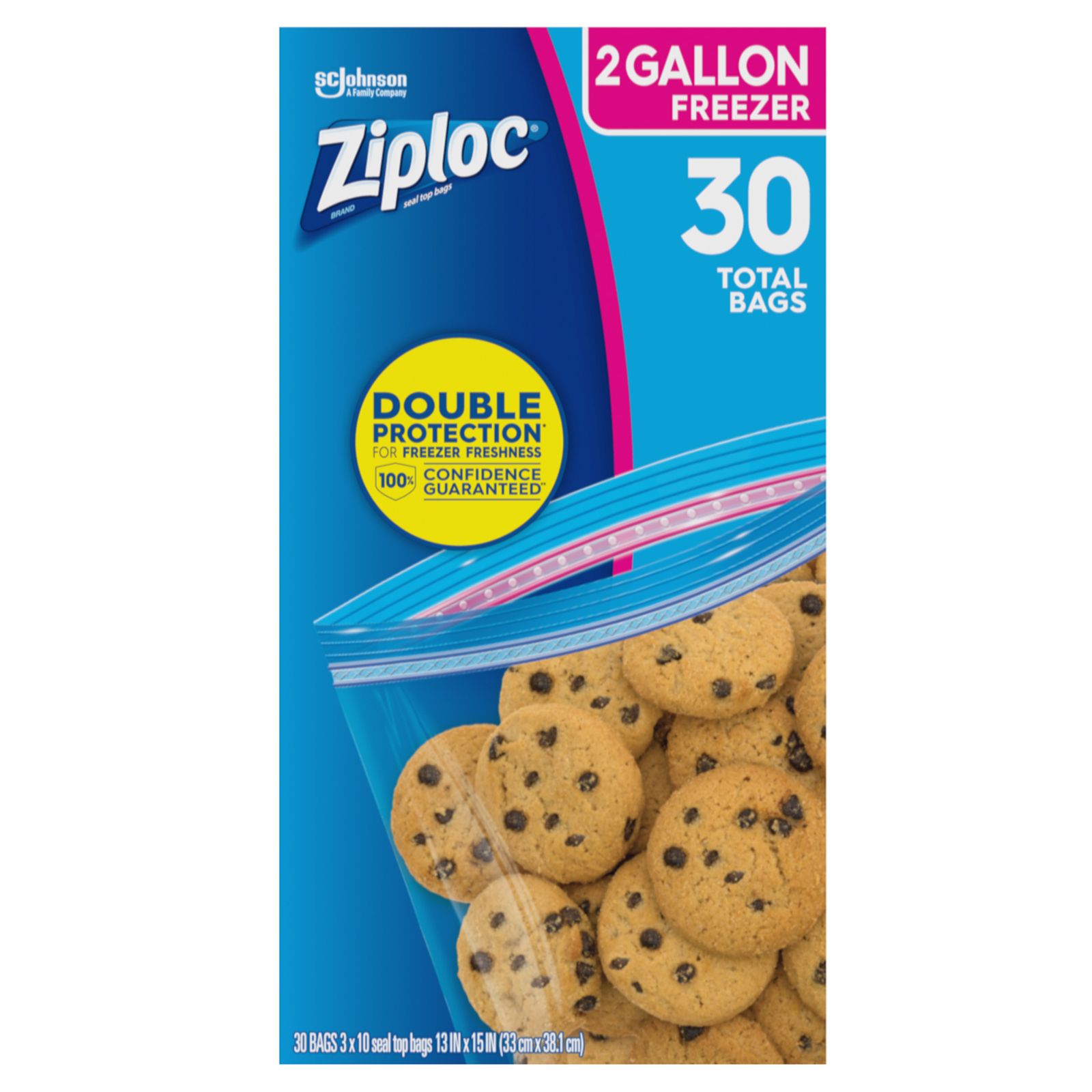 Ziploc 0.5-Gal. Freezer Bags, 144 pk.