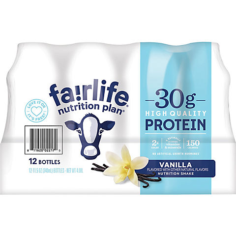 Fairlife Nutrition Plan High Protein Vanilla Shake, 12 pk.