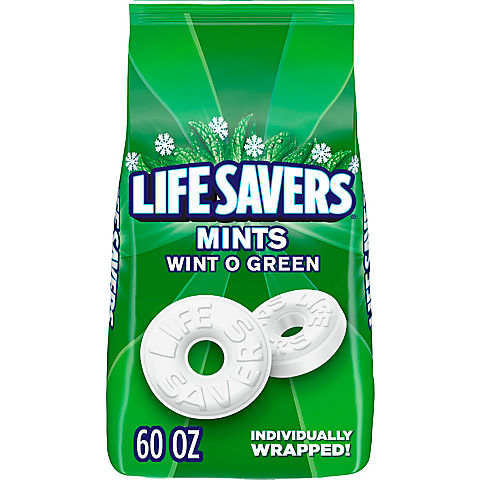 Life Savers Wint O Green Breath Mints Bulk Hard Candy 60 oz
