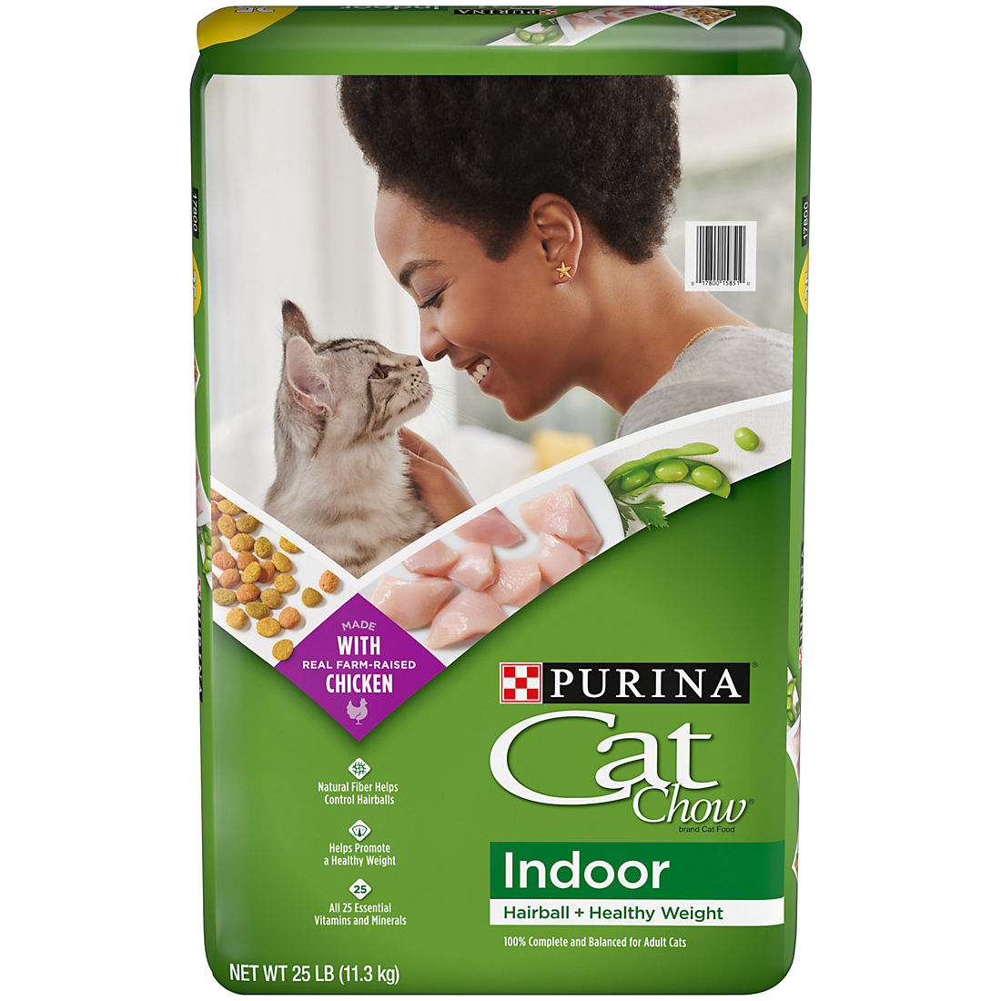 Purina Cat Chow Complete Dry Cat Food Bag 25 lb 