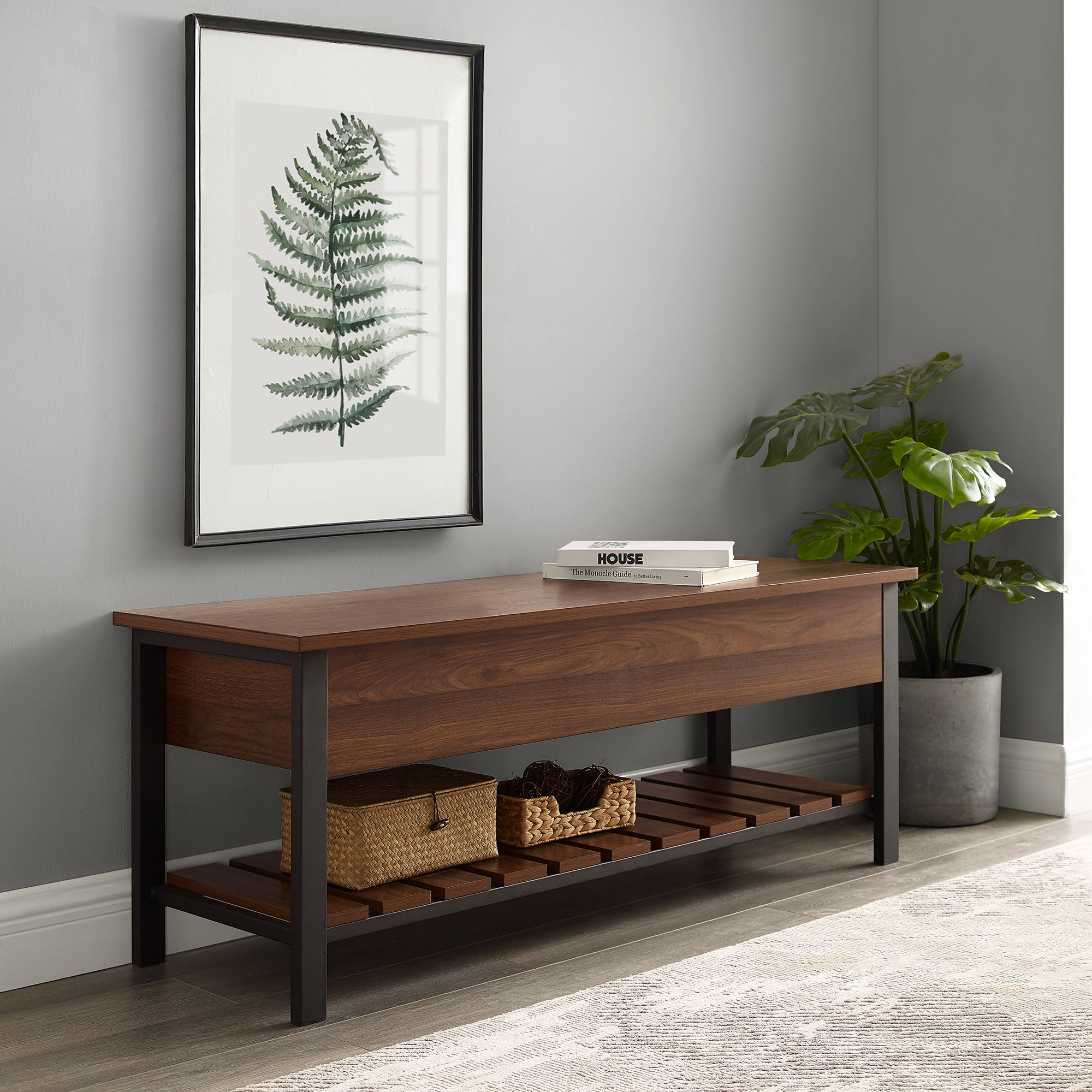 Modern farmhouse deals bench