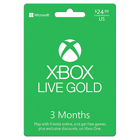 Xbox Live Gold 3-Month Membership